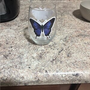 Butterfly Design Glass